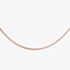 Sterling Silver Rose Gold Plated 20 Inch Flat Curb Chain CU2DC035/0.50