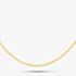Sterling Silver Gold Plated 18 Inch Flat Curb Chain CU2DC035/0.45