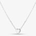 Fashionista Silver Silver Plain Engravable Heart Necklace 18179
