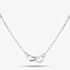 Fashionista Silver Silver Linked Open Heart Chain 16353