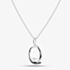 Fashionista Silver Sterling Silver Cross Over Oval Pendant 016-35836/SP