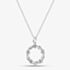 Fashionista Silver Sterling Silver Multi Cut Cubic Zirconia Wreath Pendant 016-30559/SP