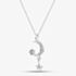 Fashionista Silver Sterling Silver Cubic Zirconia Moon and Star Pendant 016-30894/SP