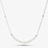 Fashionista Silver Sterling Silver Simulated Pearl Necklace 016-32715/SP