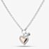 Fashionista Gold Rose Gold Tone Plated Sterling Silver Cubic Zirconia Heart Pendant AN4002Z/PR
