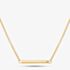 Yellow Gold Tone Plated Sterling Silver Round Bar Necklace AN2625/G