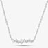 Fashionista Silver Sterling Silver Cubic Zirconia Bar Necklace 05S2AZN572404
