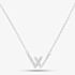 Sterling Silver Cubic Zirconia Two V's Necklace N611086