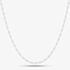 Sterling Silver 19.5 Inch Twisted Herringbone Chain Necklace 8.19.3670