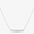 Silver & Cubic Zirconia Bar Necklace 2THB018504