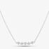 Silver & Cubic Zirconia Wave Necklace 2THB020304