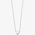 Sterling  Silver Plain Small Heart Necklace N3545