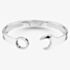 Sterling Silver Large Spanner Torque Bangle S8032