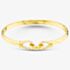 Gold Plated Medium Solid Hook Bangle S8033Y