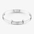 Sterling Silver 4mm Beaded Edge Expandable Baby Bangle S8001
