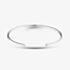 Fashionista Silver Silver Plain Flat Engraveable Bangle 3*60mmCuff C