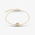 Yellow Gold Tone Plated Sterling Silver Cubic Zirconia Bracelet AB3078Z/G