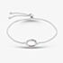 Fashionista Silver Sterling Silver Multi Coloured Cubic Zirconia Circle Bracelet AB1085ENN-AQZ-YEZ-PSY-PZ/R