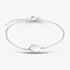 Fashionista Silver Sterling Silver Cubic Zirconia Engravable Disc Bracelet AB4202Z/R