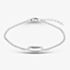 Fashionista Silver Sterling Silver Cubic Zirconia Oval Link Bracelet AB4098Z/R