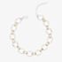 Fashionista Silver Sterling Silver Two Tone Oval Link Bracelet B5662