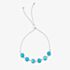 Fashionista Silver Sterling Silver Blue Magnesite Toggle Bracelet B5663T