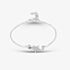Silver Clear Pave Star Bracelet B614608