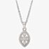 Silver Pavé Open Marquise Pendant P614075