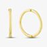Silver Gold Plated 11mm Sleeper Hoop Earrings S3525