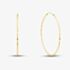 Gold Tone 50mm Hoop Earrings H243*