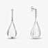 Sterling Silver Freshwater Pearl Oval Dropper Earrings EOW70230FW