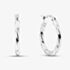 Fashionista Silver Sterling Silver Twist Hoop Earrings TTE3667150000R1