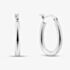 Fashionista Silver Sterling Silver Oval Hoop Earrings TTE5127CC0000R1