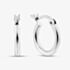 Fashionista Silver Sterling Silver Rounded Tube Hoop Earrings TTE304X100000R1