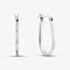 Fashionista Silver Sterling Silver Textured Oval Hoop Earrings TTE289520D167R1
