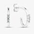 Fashionista Silver Sterling Silver Cubic Zirconia Huggie Hoop Earrings AE24159Z/R