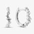 Fashionista Silver Sterling Silver Cubic Zirconia Huggie Hoop Earrings 05S2AZE572404