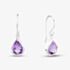 Silver Amethyst Tear Drops GK-E3042M