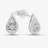 Silver Tear Drop Earrings E205C