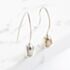 Silver Droplet Dropper Earrings E11
