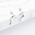 Silver Flame Abstract Stud Earrings ER209SI