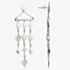 Chavin Silver Starburst Chandelier Dropper Earrings CS031