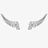 V Jewellery Apollo Cubic Zirconia Lobe Earrings 3088