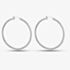 Sterling Silver 45mm Diamond-Cut Hoop Earrings 8.51.2829