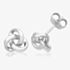 Sterling Silver Knot Stud Earrings G51443