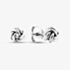 Fashionista Silver Sterling Silver Rope Knot Stud Earrings WTE3918XX0000R1