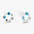 Fashionista Silver Sterling Silver Cubic Zirconia & Simulated Pearl Star Wreath Stud Earrings 041-72269/SP