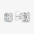 Fashionista Silver Sterling Silver Cubic Zirconia Clover Stud Earrings 041-74347/SP