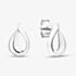 Fashionista Silver Sterling Silver Twist Teardrop Stud Earrings AE20161/R
