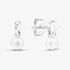 Fashionista Silver Sterling Silver Freshwater Pear Twist Stud Earrings AE25539WFM/R
